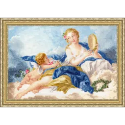 Kryželiu siuvinėjimo rinkinys "Mūza Terpsichorė" 38,4x55,8 cm S/MK043