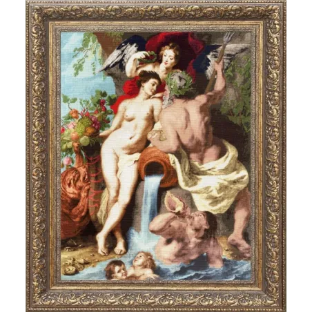 Cross stitch kit "Union of Earth and Water" 87 × 67 cm S/MK058