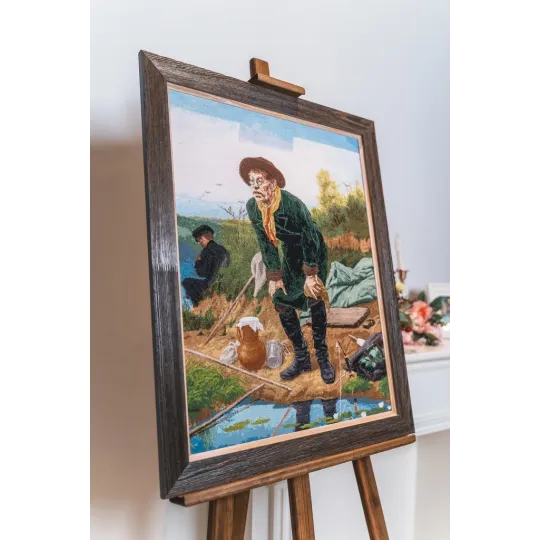 Kreuzstich-Set "Angler" 64 × 50 cm S/MK066