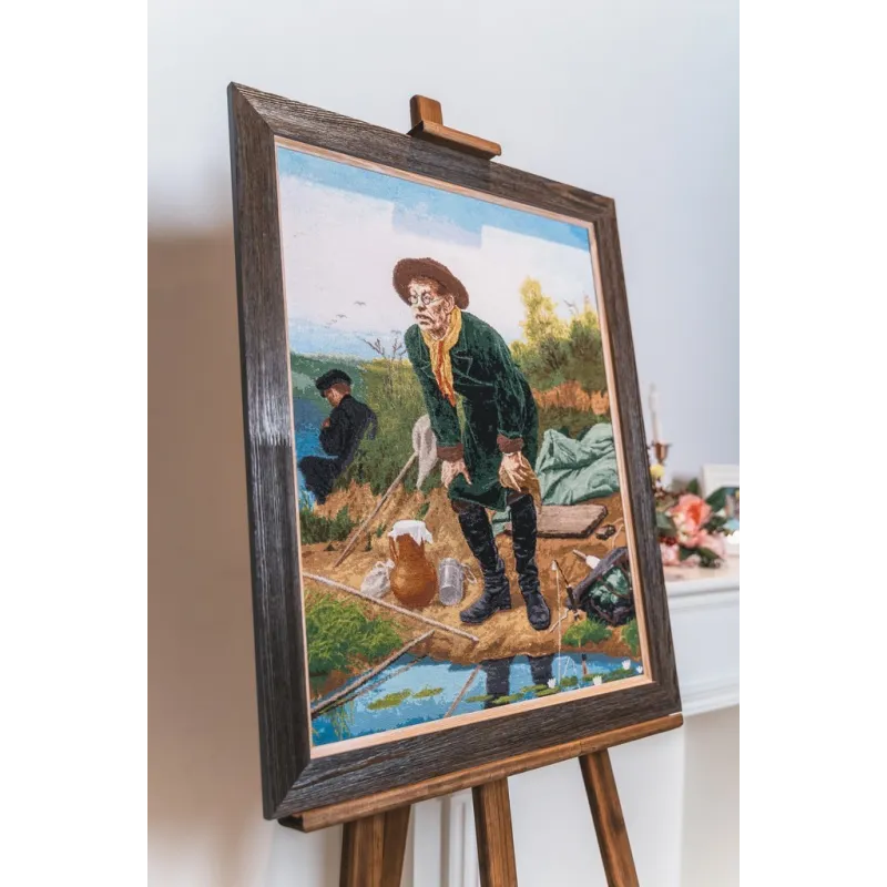 Cross stitch kit "Angler" 64 × 50 cm S/MK066