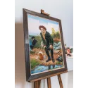 Cross stitch kit "Angler" 64 × 50 cm S/MK066