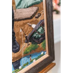 Cross stitch kit "Angler" 64 × 50 cm S/MK066