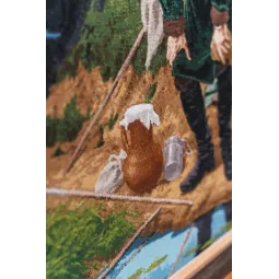 Kreuzstich-Set "Angler" 64 × 50 cm S/MK066