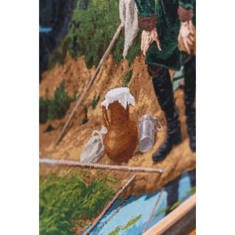 Cross stitch kit "Angler" 64 × 50 cm S/MK066