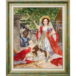 Cross stitch kit "Portrait of the Volkonsky Children with the Arap" 61× 49 cm S/MK067