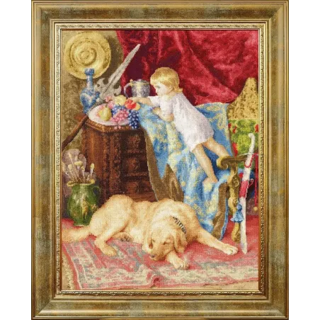 Cross stitch kit "In the artist`s studio" 47.5 × 36 cm 1881 S/MK068