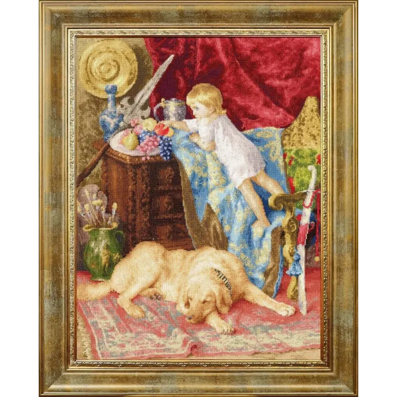 Cross stitch kit "In the artist`s studio" 47.5 × 36 cm 1881 S/MK068