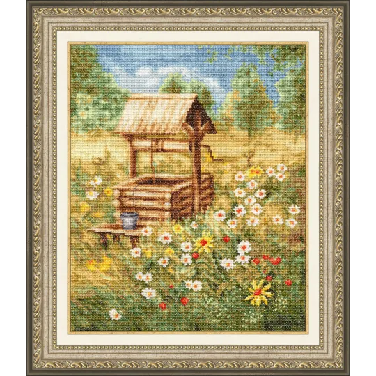 (Auslaufend) Kreuzstich-Set "Sommerhitze" 32,3x26,5 cm S/MD015