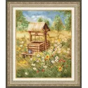 (Auslaufend) Kreuzstich-Set "Sommerhitze" 32,3x26,5 cm S/MD015