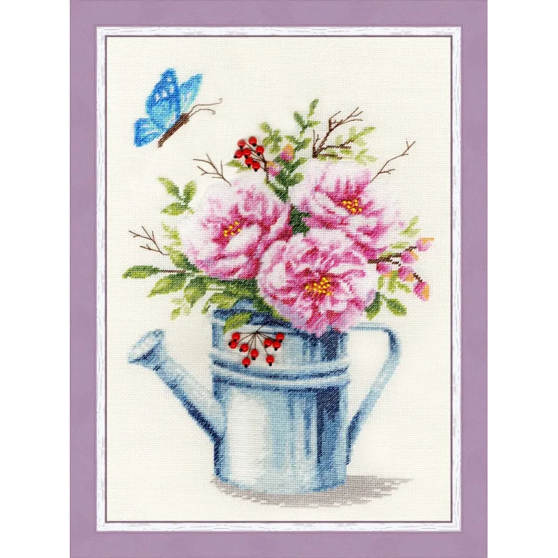 (Eingestellt) Kreuzstichset "Ein Stück Sommer" 30,5x22cm S/OL009