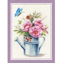(Hors production) Kit de point de croix "Un Morceau d'Été" 30,5x22cm S/OL009