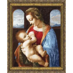 Siuvinėjimo kryželiu rinkinys "Madonna Litta" 44.5x35cm S/PF009