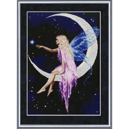 (Discontinued) Cross stitch kit "Moon Fairy" 53x36 cm S/ML013