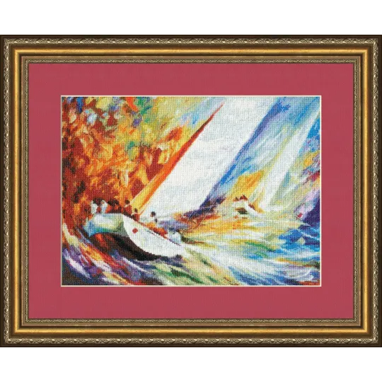 (Eingestellt) Kreuzstich-Set "Regatta" 27x37.6 cm S/MM023