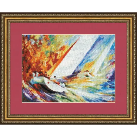 (Discontinued) Cross stitch kit "Regatta" 27x37.6 cm S/MM023