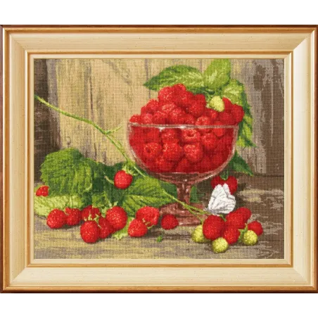 Cross stitch kit "Raspberries" 30.5 × 38.5 cm S/SM034