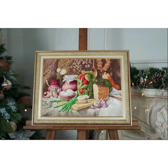 Cross stitch kit "Village still life" 29×39 cm S/SM035