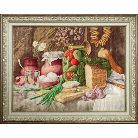 Cross stitch kit "Village still life" 29×39 cm S/SM035