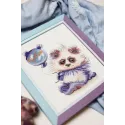 (Eingestellt) Kreuzstich-Set "Panda mit Ball" 16.8 × 13.6 cm S/VK059