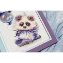 (Eingestellt) Kreuzstich-Set "Panda mit Ball" 16.8 × 13.6 cm S/VK059