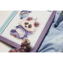 (Discontinued) Cross stitch kit "Panda with a ball" 16.8 × 13.6 cm S/VK059