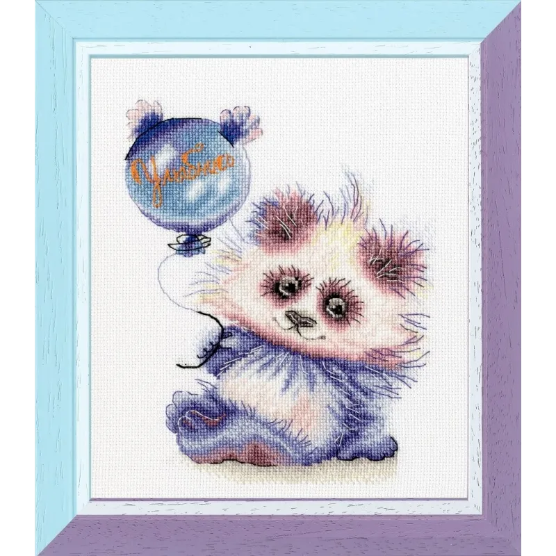 (Eingestellt) Kreuzstich-Set "Panda mit Ball" 16.8 × 13.6 cm S/VK059