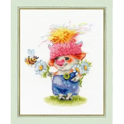 SALE Cross stitch kit "Funny goby" 17.5 × 14 cm S/VK062 (D)