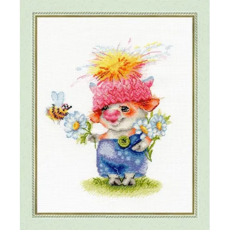 SALE Cross stitch kit "Funny goby" 17.5 × 14 cm S/VK062 (D)
