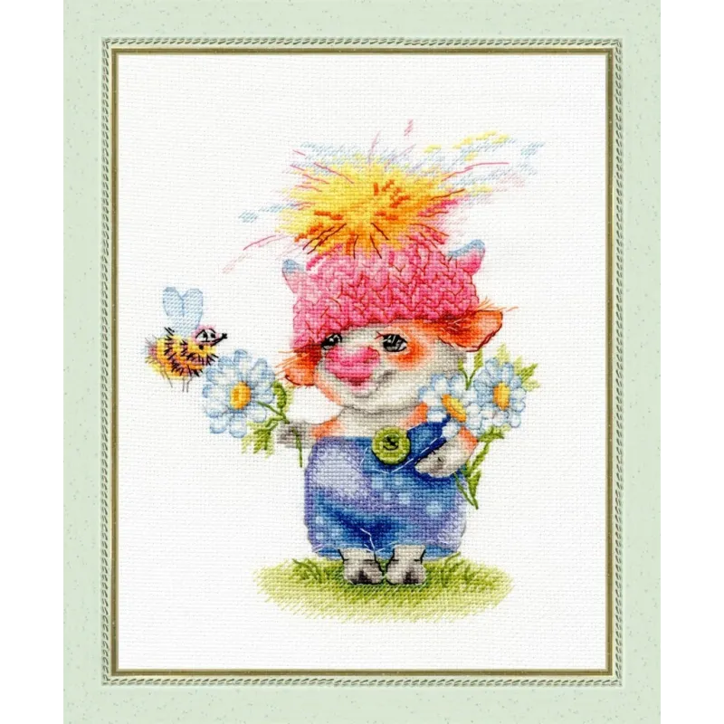 SALE Cross stitch kit "Funny goby" 17.5 × 14 cm S/VK062 (D)