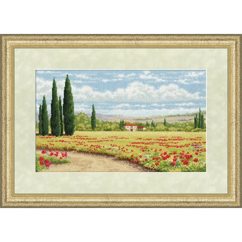 (Discontinued) Cross stitch kit "My Italy" 22.3x37cm S/DL035