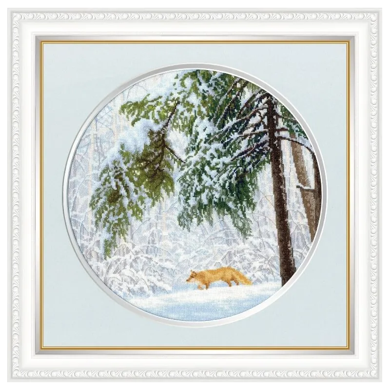 Kreuzstich-Set "Winterwald" 31.7 × 31.7 cm S/VM036