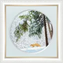 Cross stitch kit "Winter forest" 31.7 × 31.7 cm S/VM036