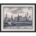 (Discontinued) Cross stitch kit "Moscow" 42.8x56.7 cm S/VS007