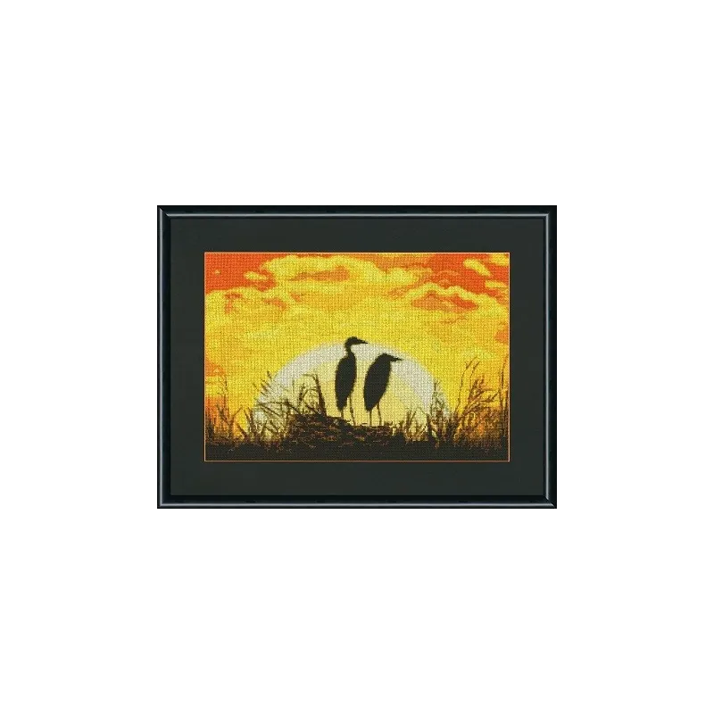 (Ausgelaufen) Kreuzstichset "Störche" 30,9x44,9 cm S/Z034