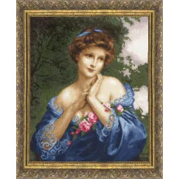 (Discontinued) Cross stitch kit "Summer Rose" 45x36.4 cm S/MK011