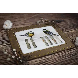 Cross stitch kit "Winter gatherings" 15 × 28.5 cm S/Z059