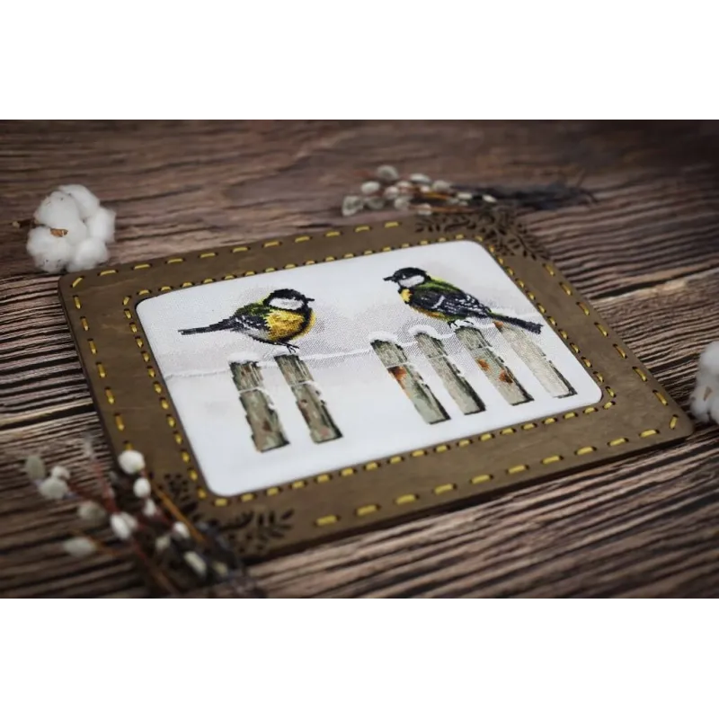 Cross stitch kit "Winter gatherings" 15 × 28.5 cm S/Z059