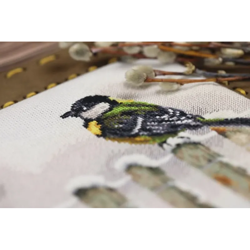 Cross stitch kit "Winter gatherings" 15 × 28.5 cm S/Z059