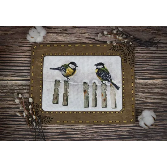 Cross stitch kit "Winter gatherings" 15 × 28.5 cm S/Z059