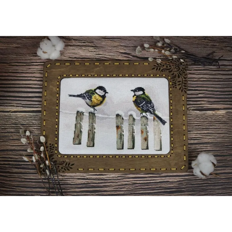 Cross stitch kit "Winter gatherings" 15 × 28.5 cm S/Z059