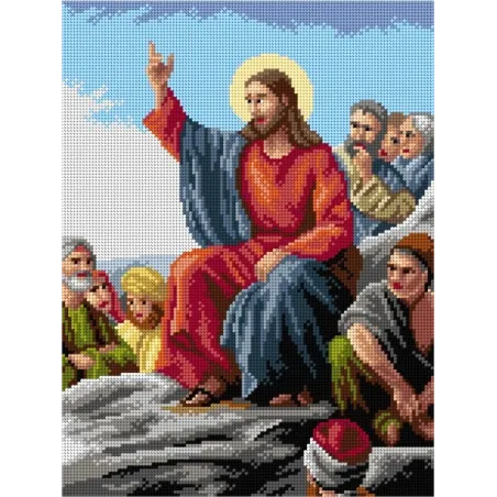 Tapestry canvas The Sermon on the Mount (after Carl Heinrich Bloch (fragment)) 30x40 SA3220