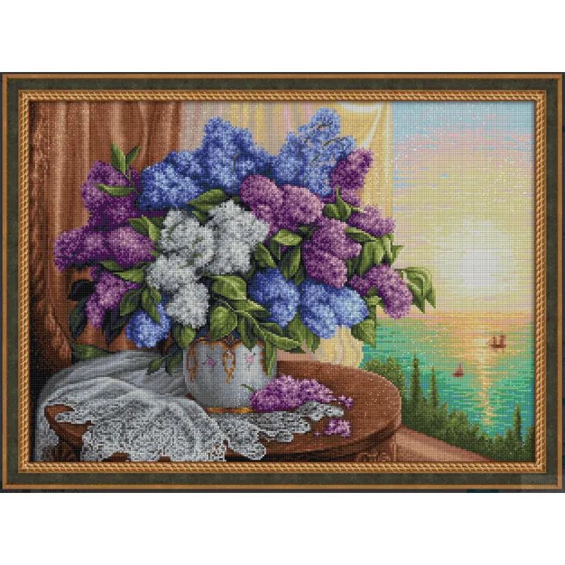 Lilas près de la fenêtre 70*50 cm AM1819