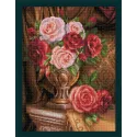 Diamond painting kit Noble Roses 30x40 cm AM1731