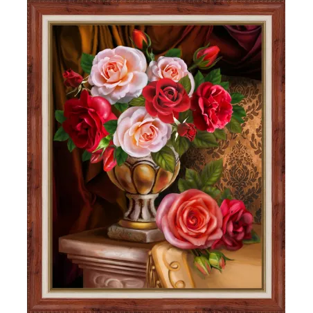 Diamond painting kit Noble Roses 30x40 cm AM1731