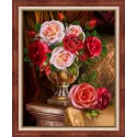 Diamond painting kit Noble Roses 30x40 cm AM1731