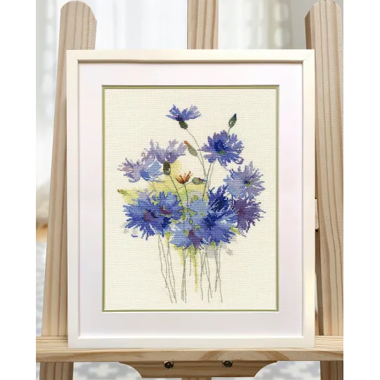 Fleurs bleues S1541