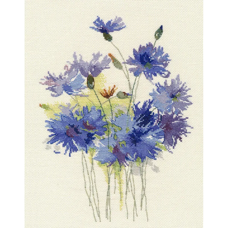 Fleurs bleues S1541