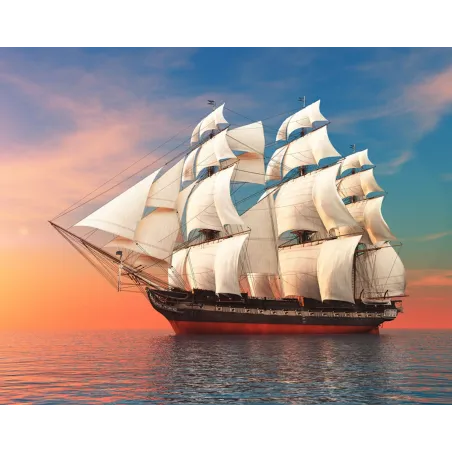 Schiff im Meer 50*40 WD3050 (D)