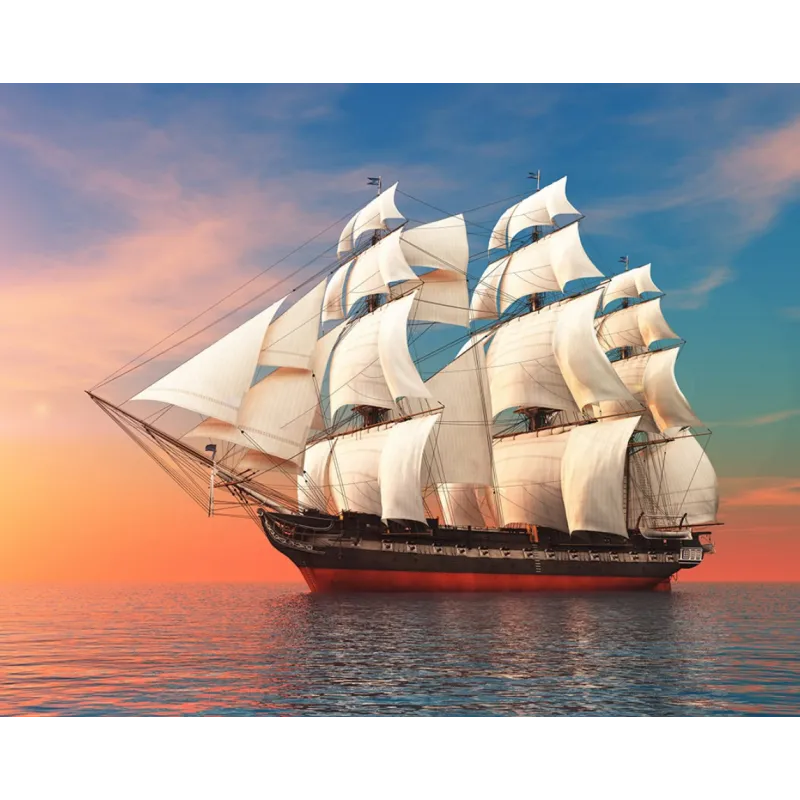 Schiff im Meer 50*40 WD3050 (D)