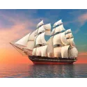 Schiff im Meer 50*40 WD3050 (D)